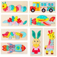 Объемные пазлы «Ассорти-цифры-буквы»