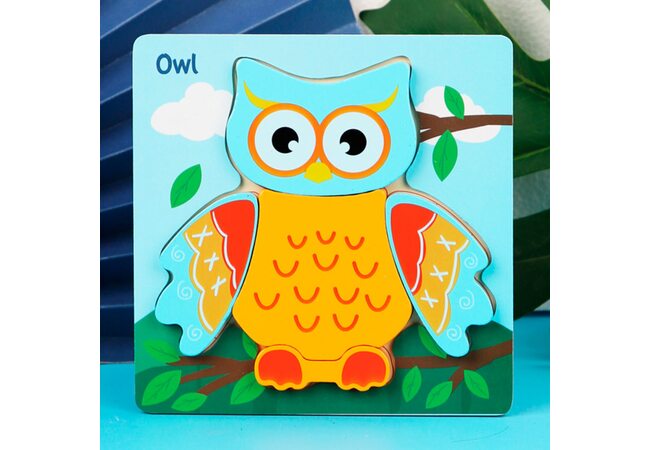 Пазл «Сова», 4 дет.