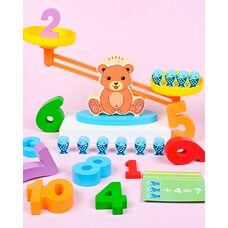 Деревянная игра «Весы-Мишка»