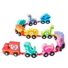 Деревянный паровоз «Динозавры»