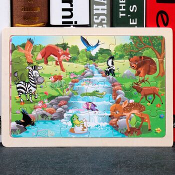 Пазл «Виды животных», 24 дет.