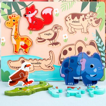 Об'ємний вкладиш-пазл «Африка»