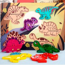 Объемный вкладыш-пазл «Первые животные»