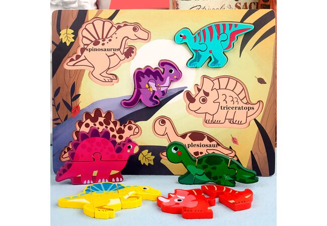 Объемный вкладыш-пазл «Первые животные»