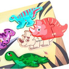 Объемный вкладыш-пазл «Первые животные»