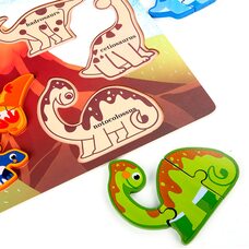 Объемный вкладыш-пазл «Животные Юрского периода»