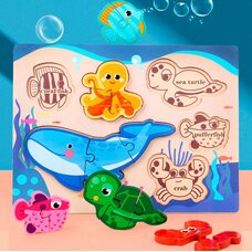 Объемные вкладыш-пазл «Океан»