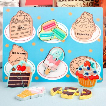 Об'ємний вкладиш-пазл «Смаколики»