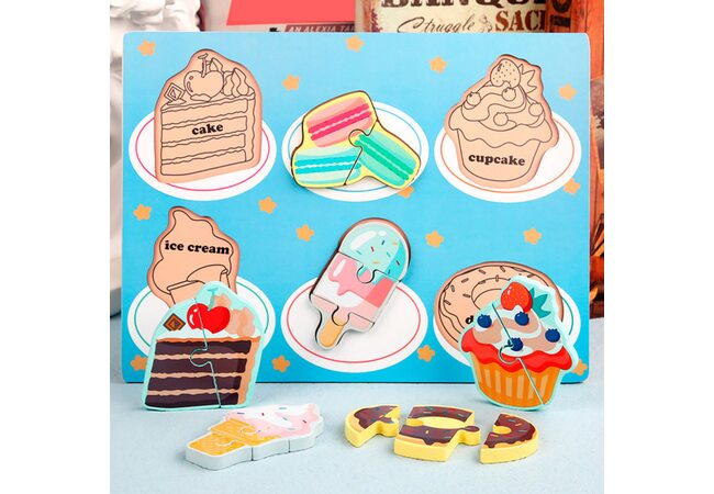 Об'ємний вкладиш-пазл «Смаколики»