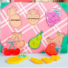 Объемный вкладыш-пазл «Фрукты-ягоды»