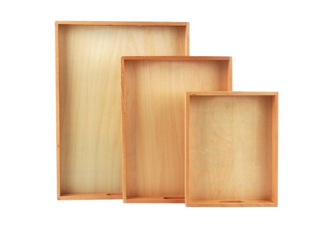 Поднос деревянный для материалов Монтессори