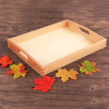 Поднос деревянный для материалов Монтессори (средний)