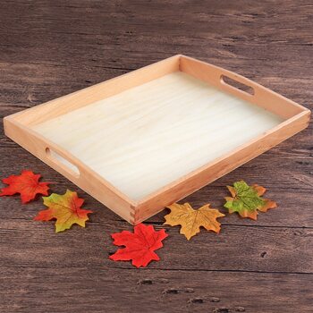 Поднос деревянный для материалов Монтессори (большой)