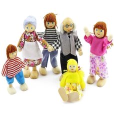 Деревянные куколки, 6 штук.