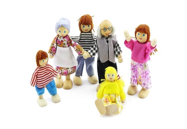 Деревянные куколки, 6 штук.