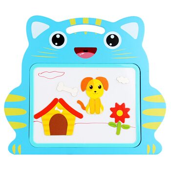 Дерев'яна магнітна дощечка «Котик»