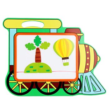 Дерев'яна магнітна дощечка «Паровоз»