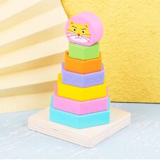 Двухслойная шестиугольная пирамидка «Фигуры»