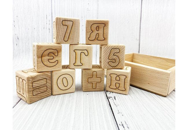 Кубики «Буквы-цифры» (укр.)
