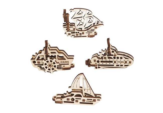 Механическая 3D-модель «Фиджет«Корабли», набор 4шт.