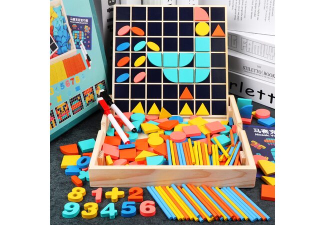 Мозаика «Геометрические блоки», 244 дет.