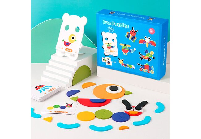 Геометрические пазлы, 90 дет.