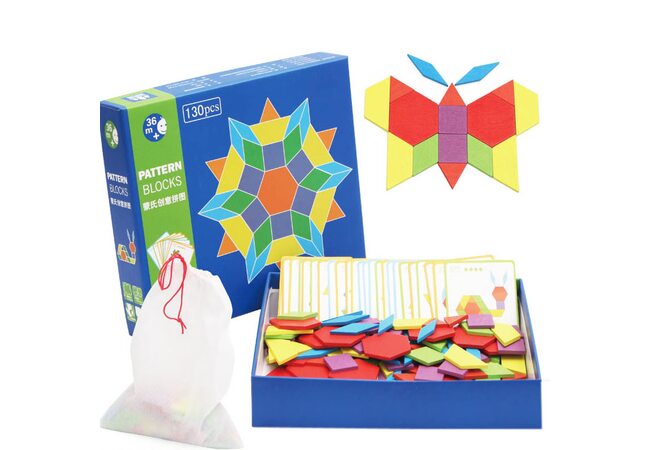 Геометрический пазл «Сложи узор», 130 дет.