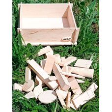 Набор геометрических форм (неокрашенный). Конструктор. 