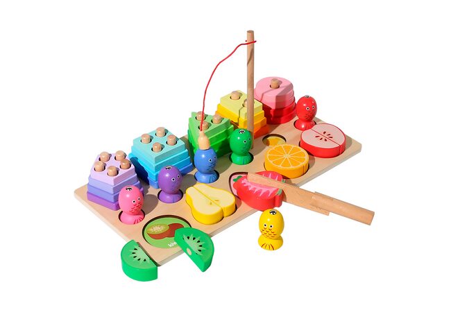 Геометрический набор «Фигуры-рыбки-фрукты»