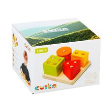 Логическая пирамидка-сортер «Квадратная»