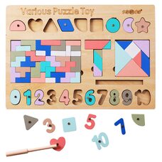 Мега головоломка с магнитными цифрами, фигурами