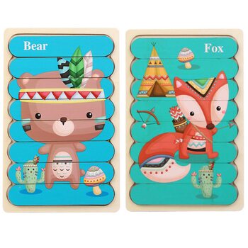 Головоломка-пазл «Медведь-Лиса»