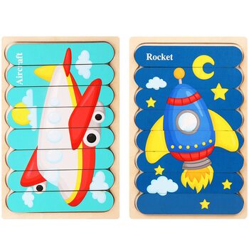 Головоломка-пазл «Самолет-Ракета»