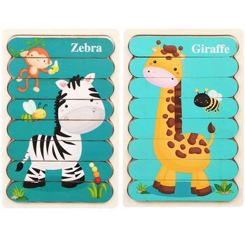 Головоломка-пазл «Зебра-Жираф»