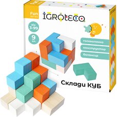 Головоломка «Сложи куб», 9 эл.