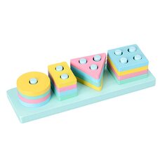 Головоломка-сортер-пирамидки «4 фигуры»