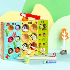 Игра-рыбалка «Гусенички-рыбки-пчелки»