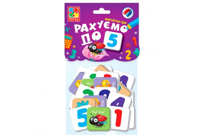 Набор магнитов «Учимся считать до 5»