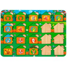 Игра мемо-домики «Животные»