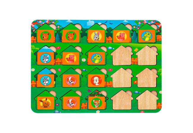 Игра мемо-домики «Животные»
