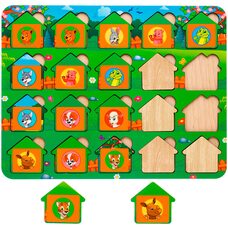 Игра мемо-домики «Животные»