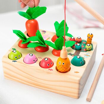 Гра «Морковки-гусенички-рибки» (світла)