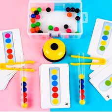 Игра-моторика «Шарики» (цветовые схемы) с колокольчиком