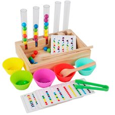Игра-моторика-шарики «Колбы-схемы»