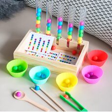 Игра-моторика-шарики «Колбы-схемы»