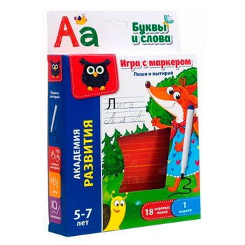 Игра с маркером «Пиши и вытирай. Русский язык.»