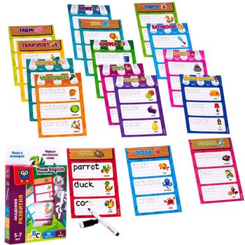 Игра с маркером «Пиши и вытирай. Английские слова.»