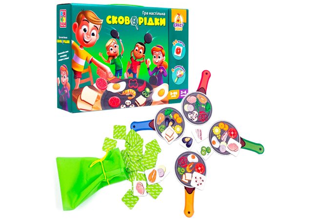 Крошка ШЕФ. Настольная игра «Сковородки», укр.