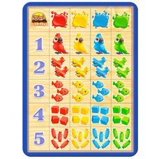 Игра «Сравни и подбери» (цвет, счет)