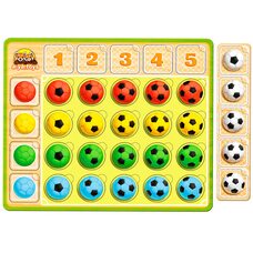 Игра «Сравни и подбери. Футбольные мячи.» (цвет, счет)